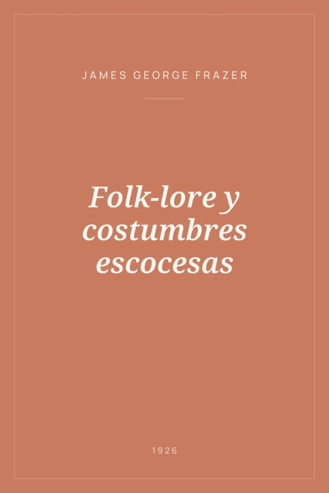 Portada de Folk-lore y costumbres escocesas