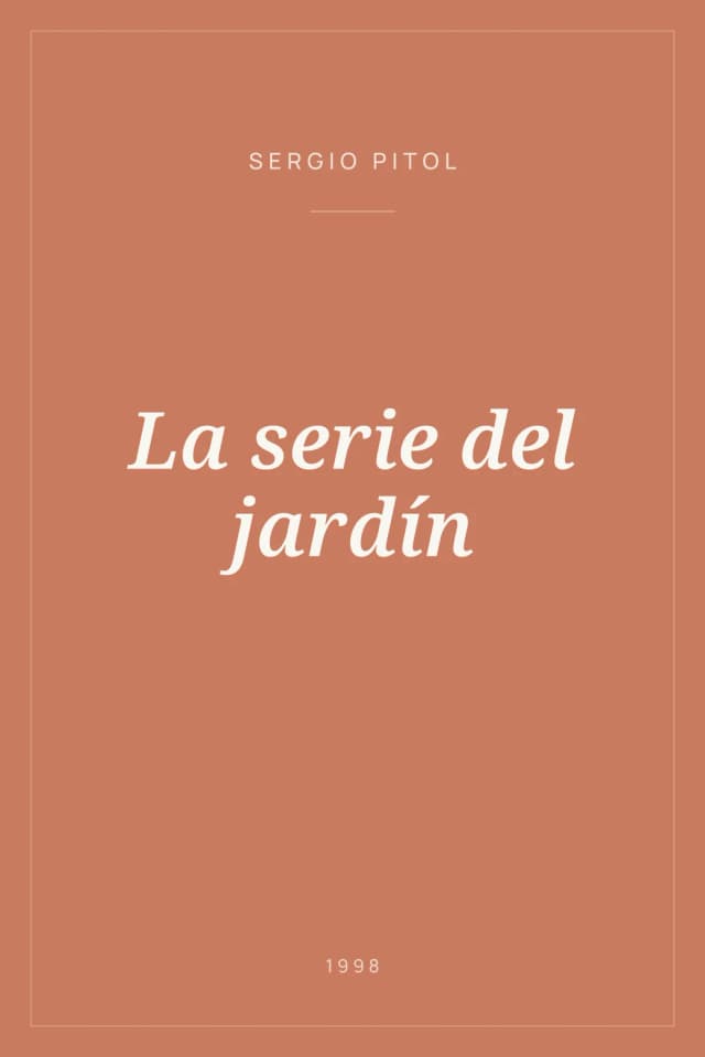 Portada de La serie del jardín
