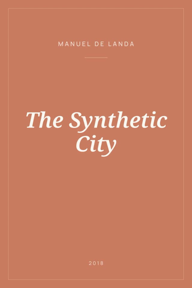 Portada de The Synthetic City