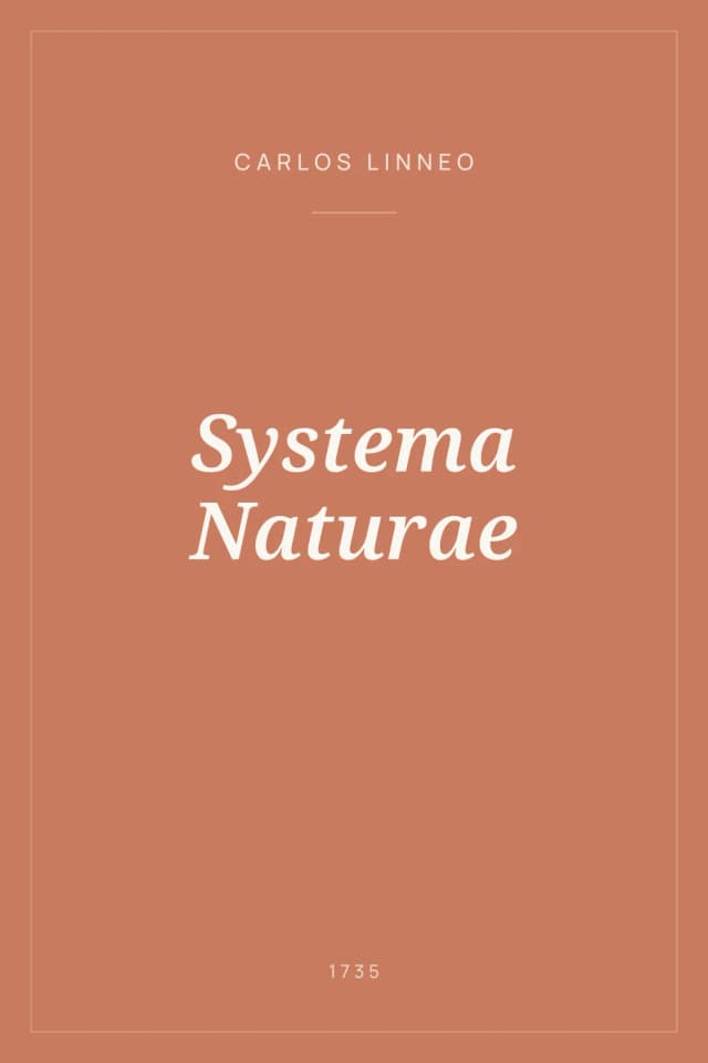 Portada de Systema Naturae