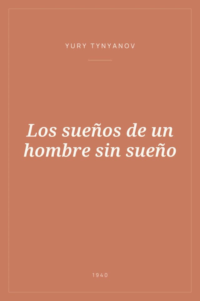 Portada de Los sueños de un hombre sin sueño