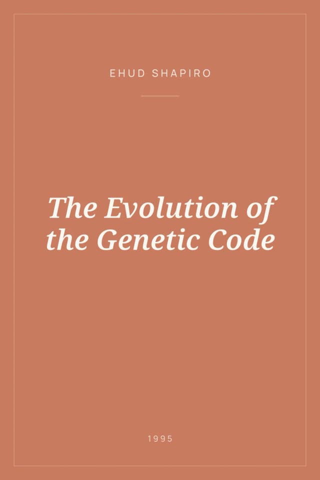Portada de The Evolution of the Genetic Code