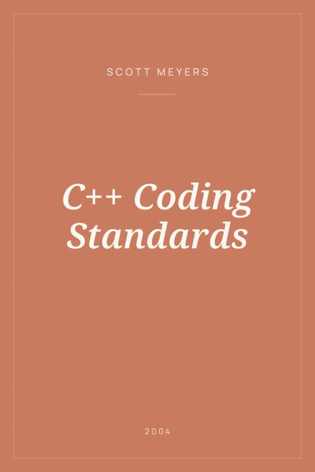 Portada de C++ Coding Standards