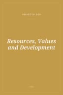 Portada de Resources, Values and Development