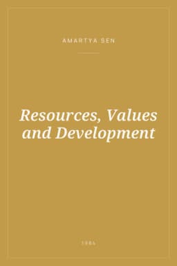 Portada de Resources, Values and Development