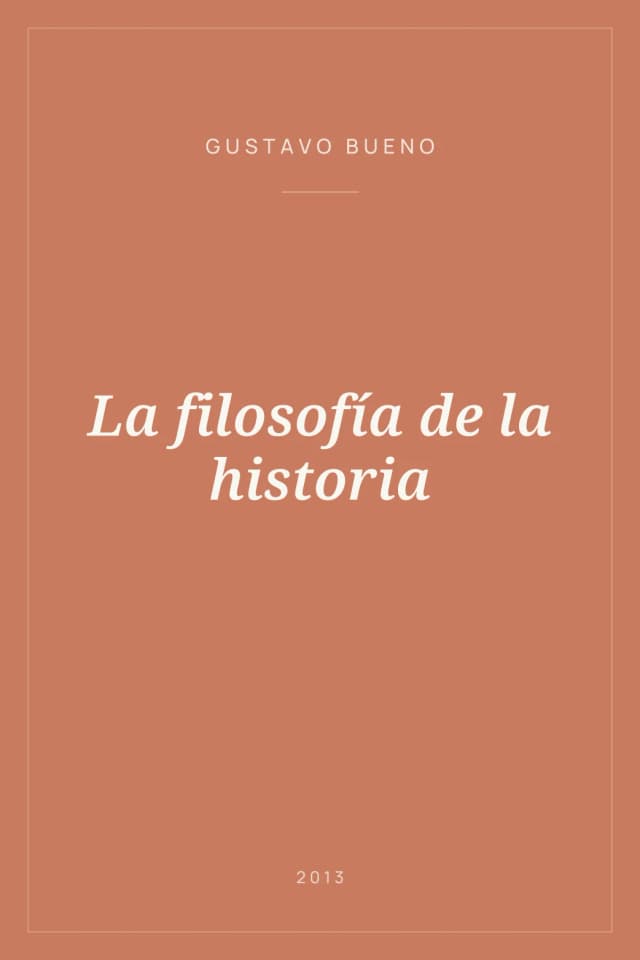 Portada de La filosofía de la historia