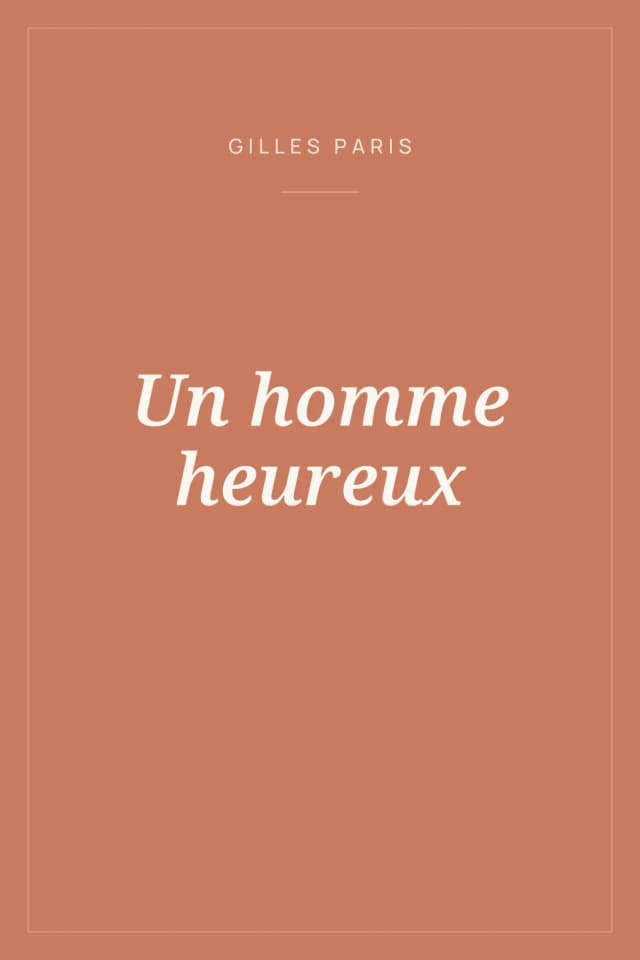 Portada de Un homme heureux
