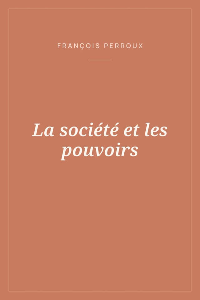 Portada de La société et les pouvoirs