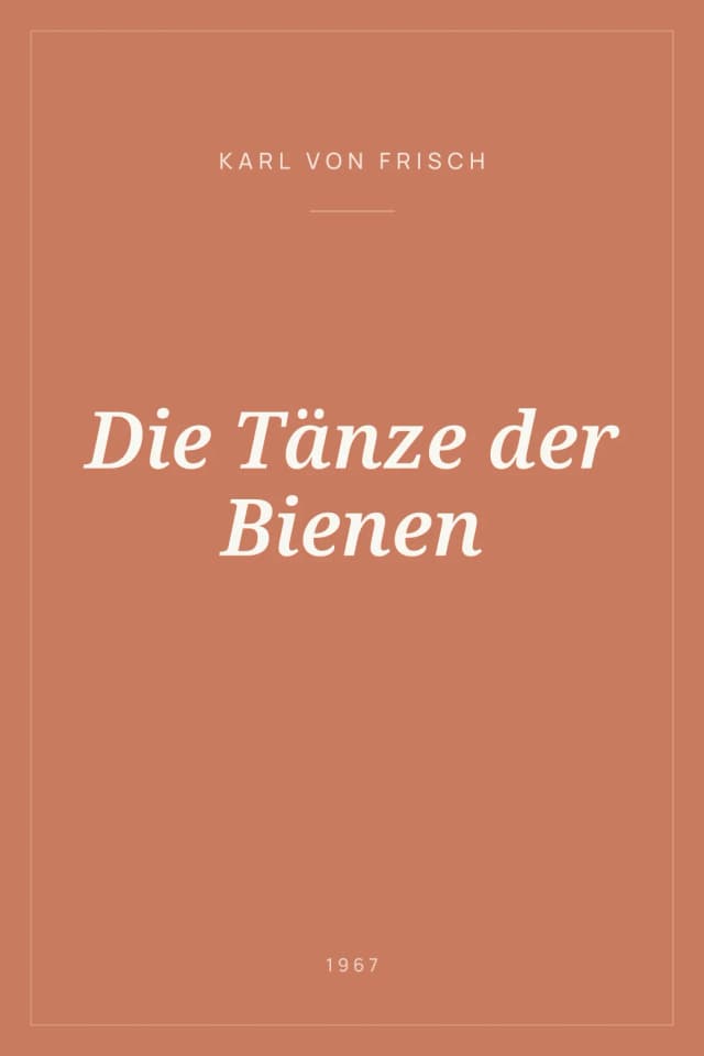 Portada de Die Tänze der Bienen