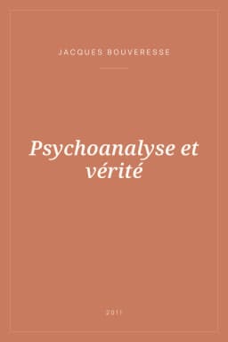 Portada de Psychoanalyse et vérité