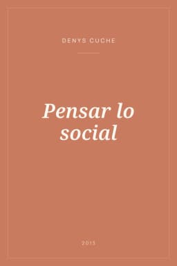 Portada de Pensar lo social
