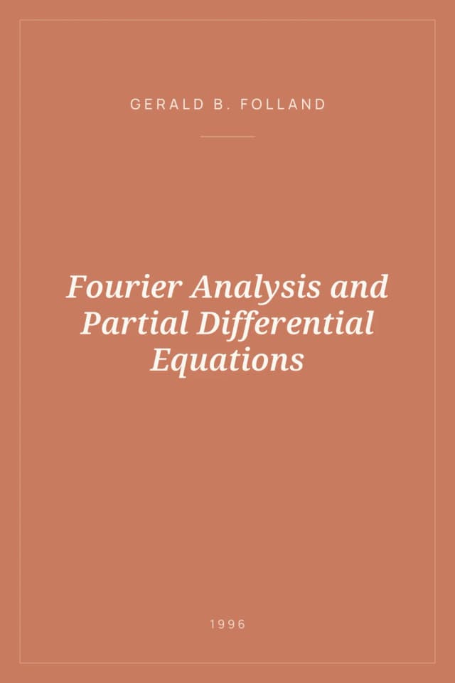 Portada de Fourier Analysis and Partial Differential Equations