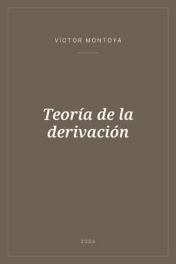 Portada de Teoría de la derivación