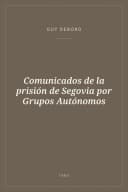Portada de Comunicados de la prisión de Segovia por Grupos Autónomos