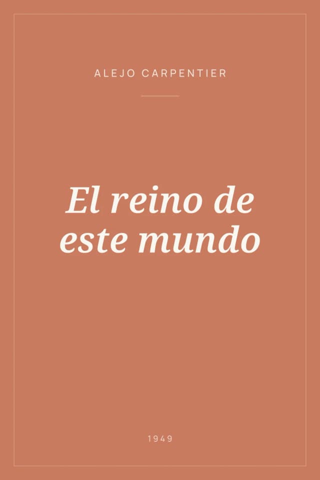 Portada de El reino de este mundo