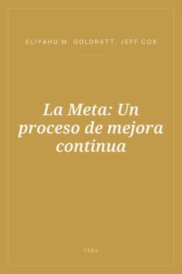 Portada de La Meta: Un proceso de mejora continua
