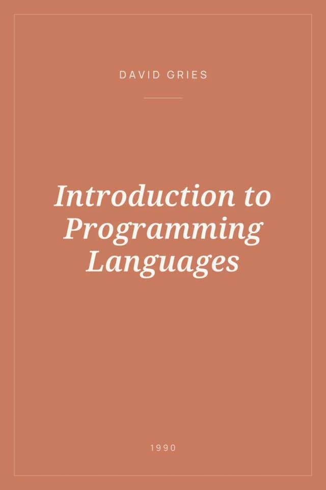 Portada de Introduction to Programming Languages