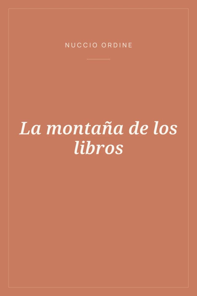 Portada de La montaña de los libros
