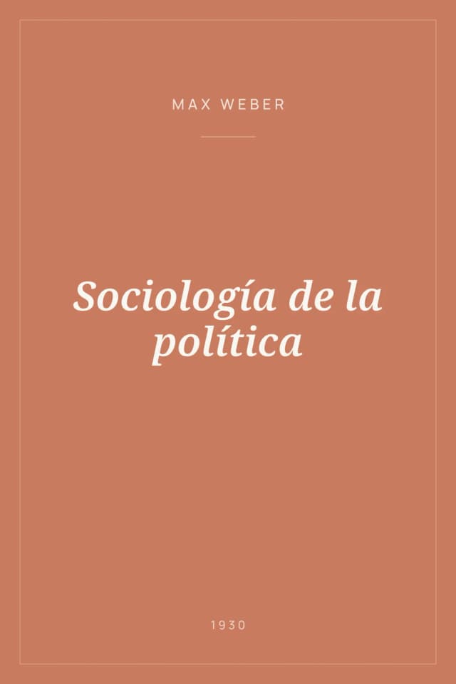 Portada de Sociología de la política