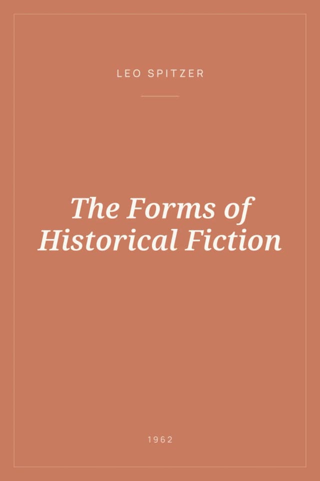 Portada de The Forms of Historical Fiction