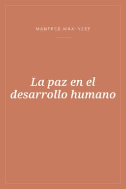 Portada de La paz en el desarrollo humano