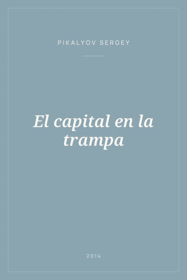 Portada de El capital en la trampa