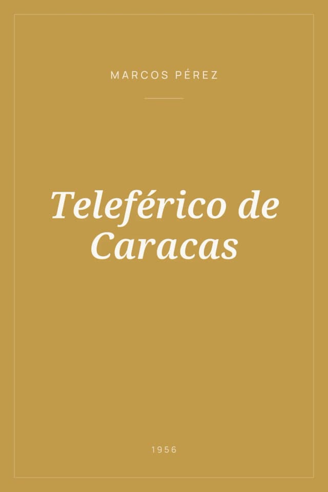 Portada de Teleférico de Caracas