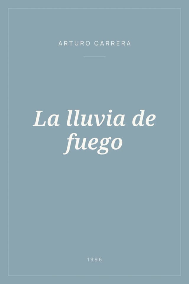 Portada de La lluvia de fuego