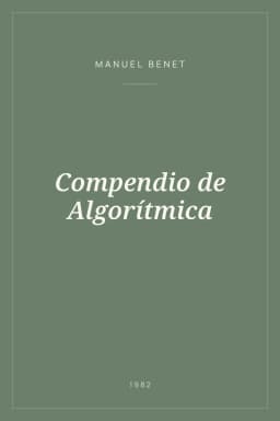 Portada de Compendio de Algorítmica