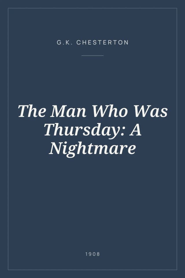 Portada de The Man Who Was Thursday: A Nightmare