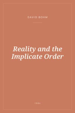 Portada de Reality and the Implicate Order