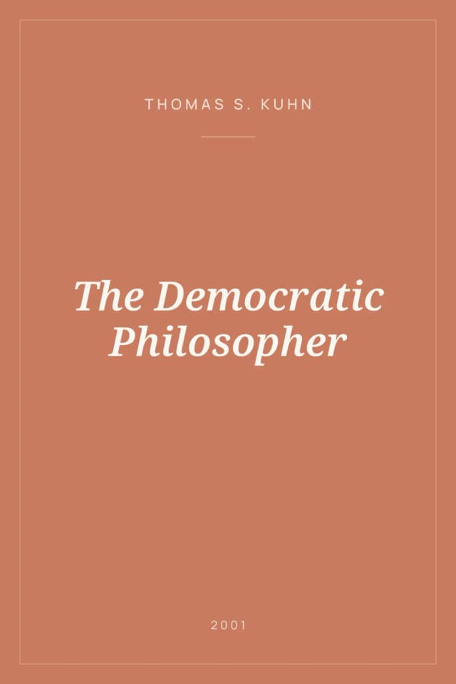 Portada de The Democratic Philosopher
