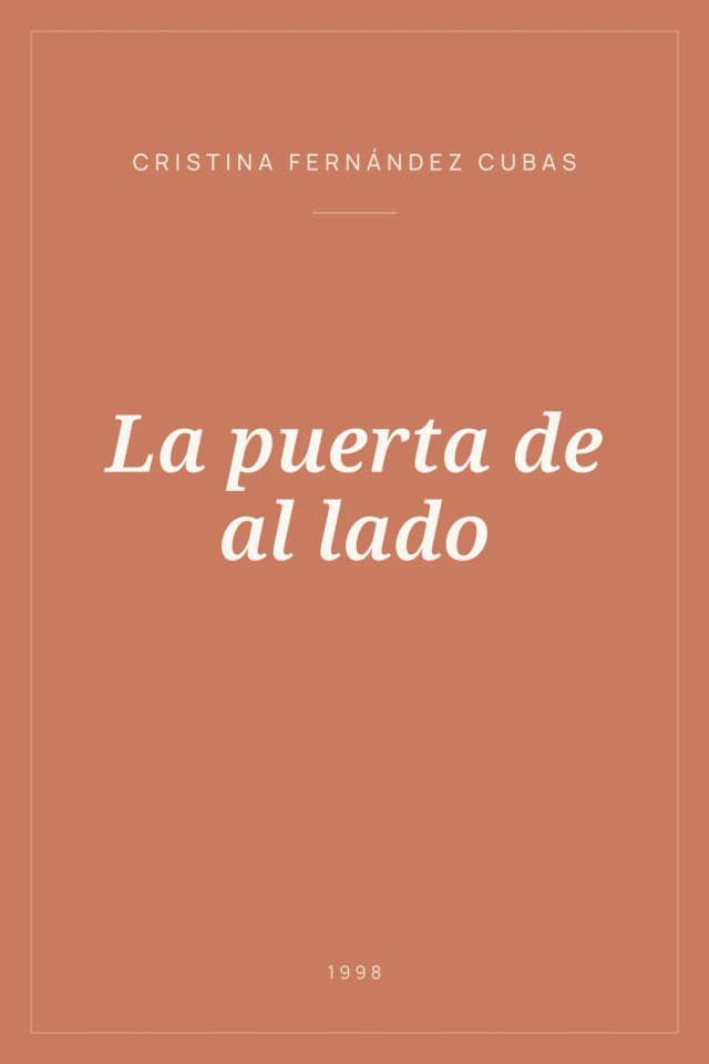 Portada de La puerta de al lado