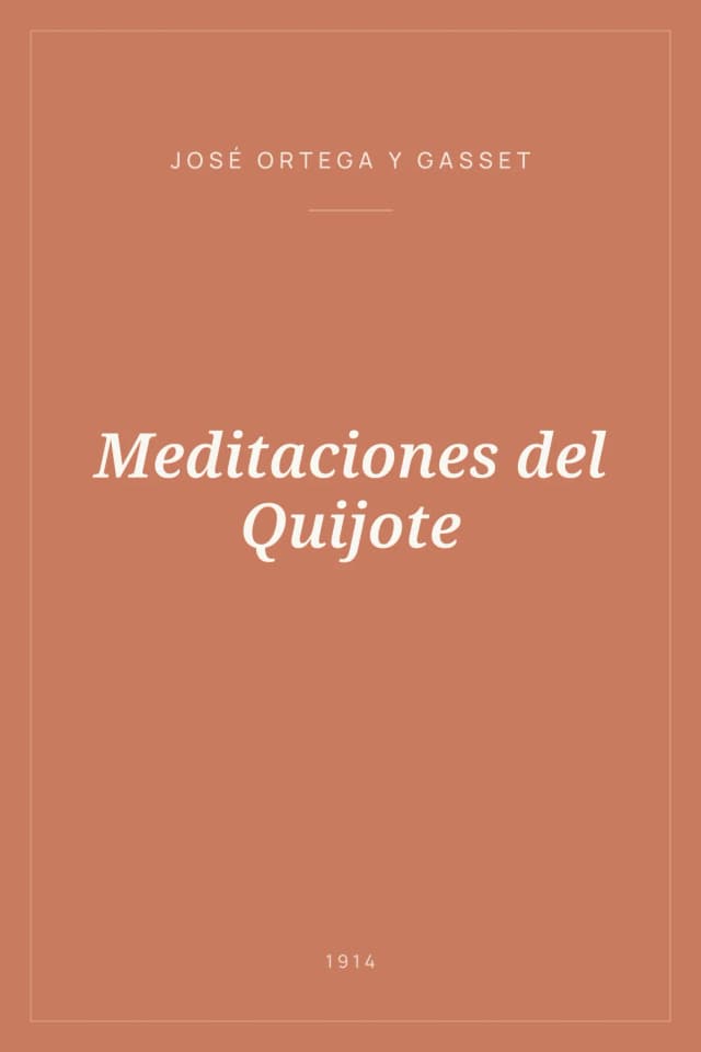 Portada de Meditaciones del Quijote