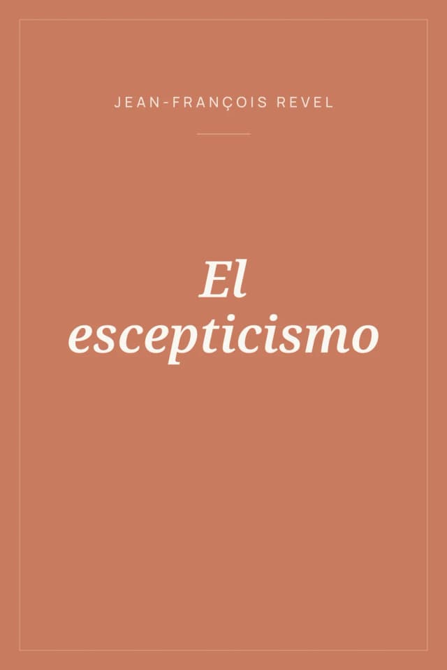 Portada de El escepticismo