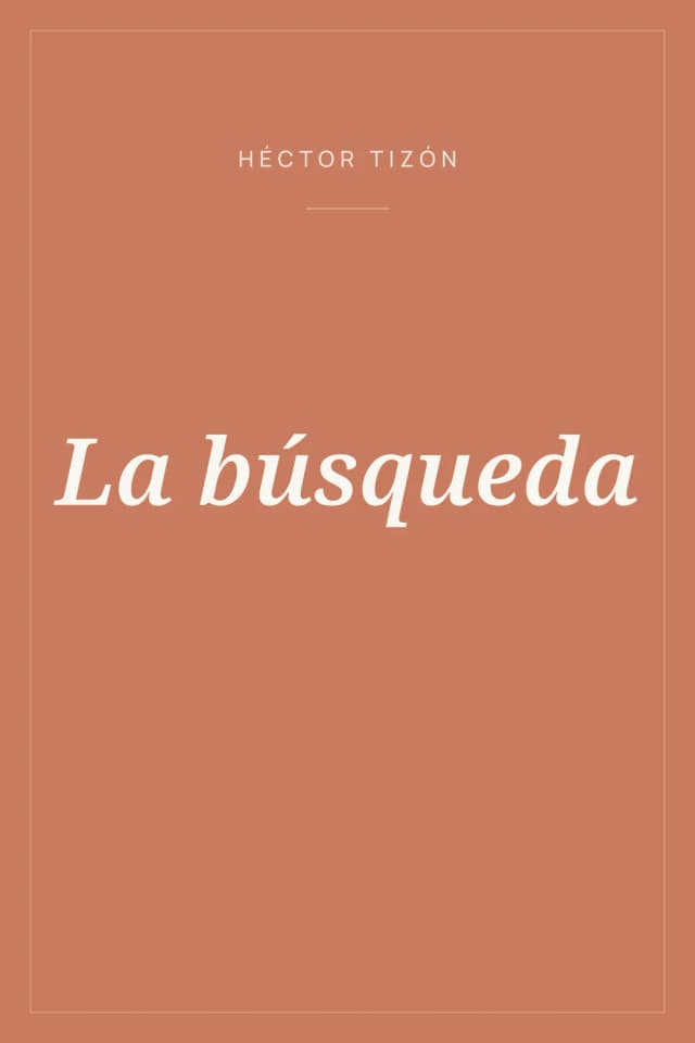 Portada de La búsqueda