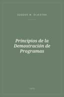 Portada de Principios de la Demostración de Programas