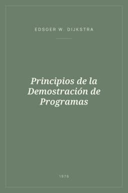 Portada de Principios de la Demostración de Programas