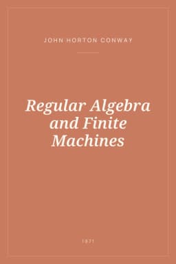 Portada de Regular Algebra and Finite Machines