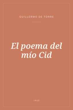 Portada de El poema del mío Cid