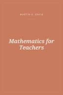 Portada de Mathematics for Teachers