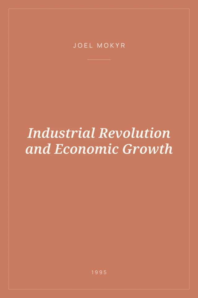 Portada de Industrial Revolution and Economic Growth