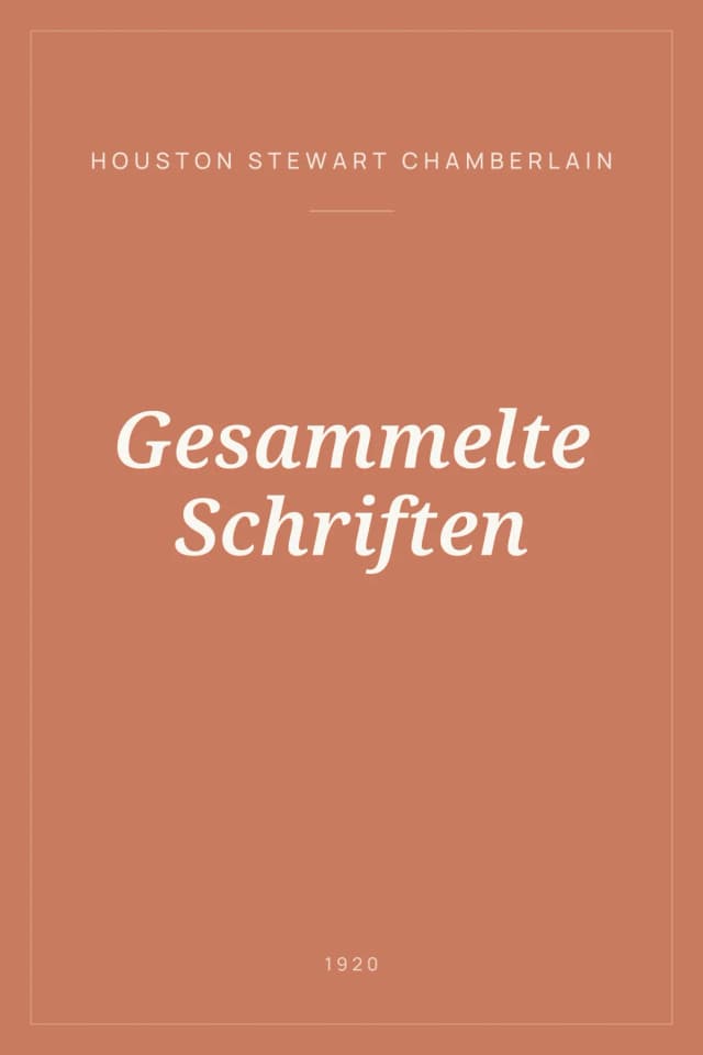 Portada de Gesammelte Schriften