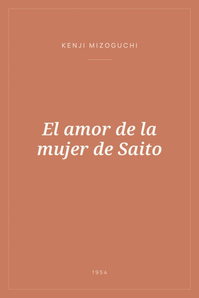 Portada de El amor de la mujer de Saito