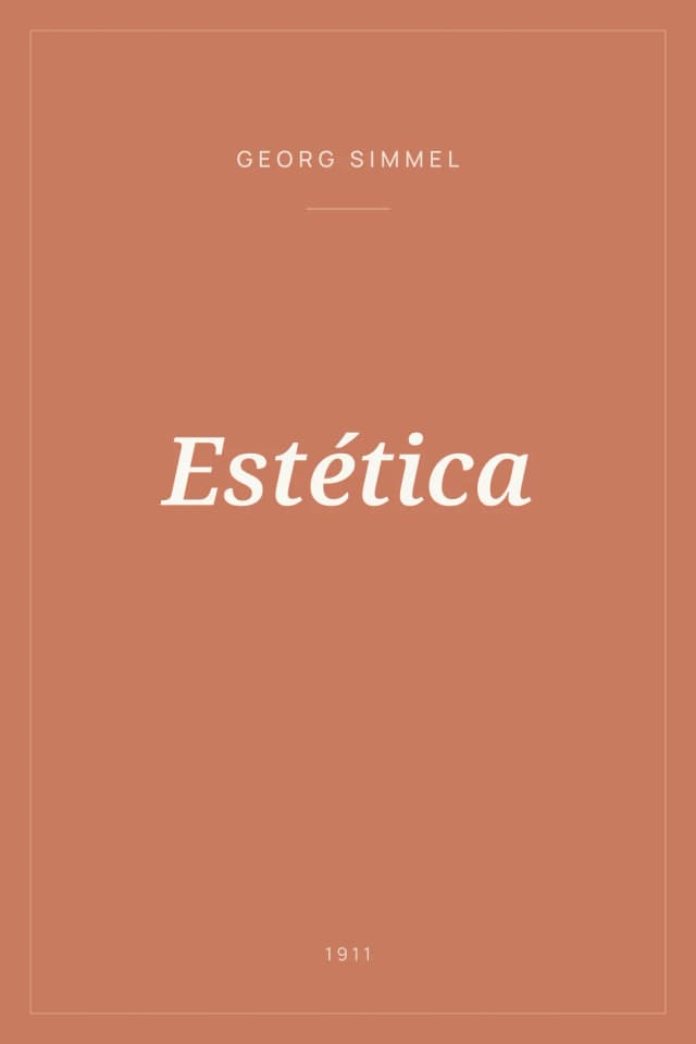 Portada de Estética