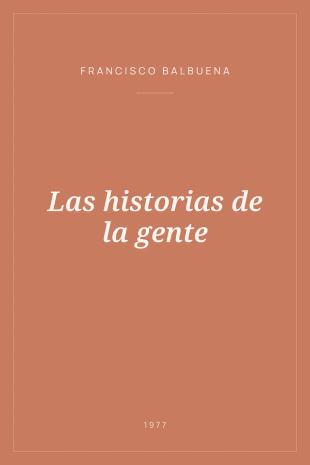 Portada de Las historias de la gente