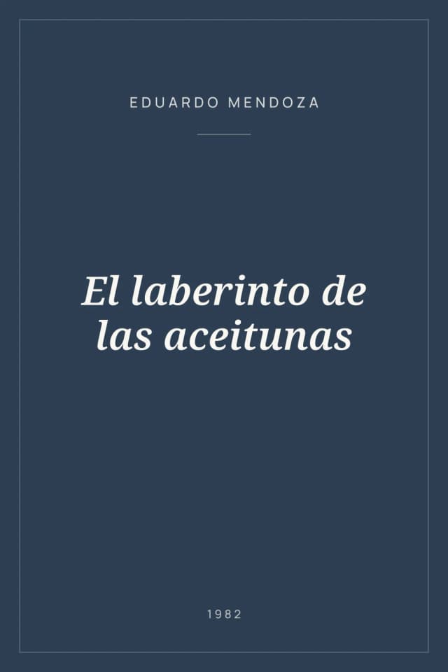 Portada de El laberinto de las aceitunas