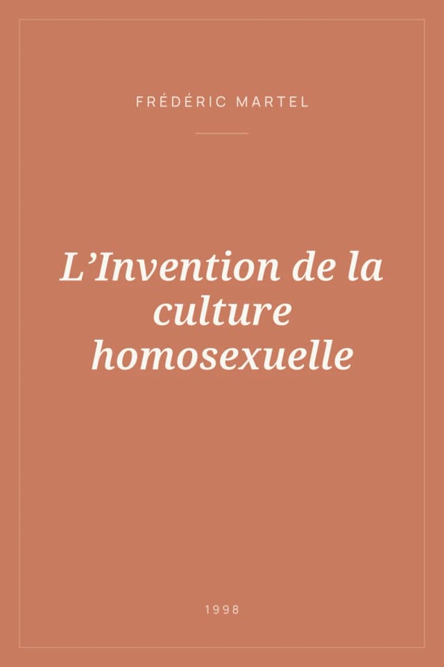 Portada de L’Invention de la culture homosexuelle
