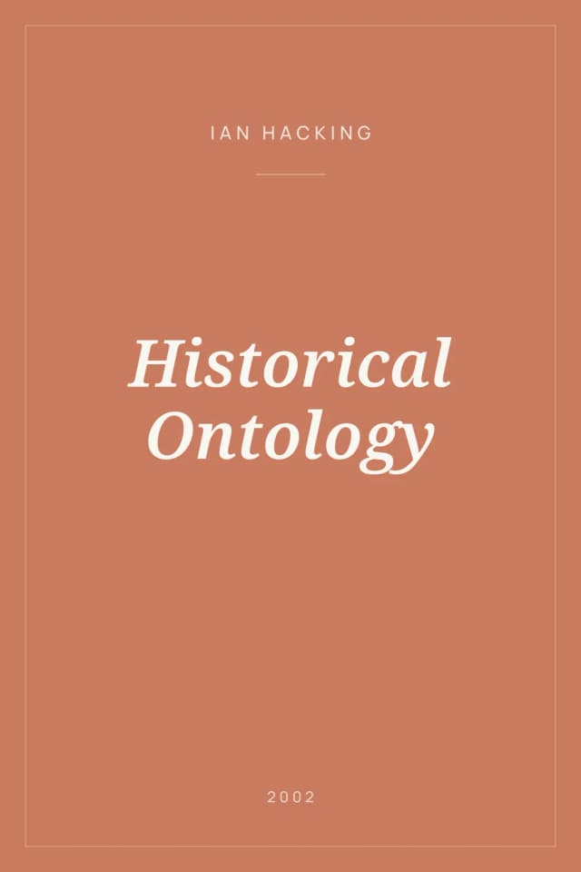Portada de Historical Ontology