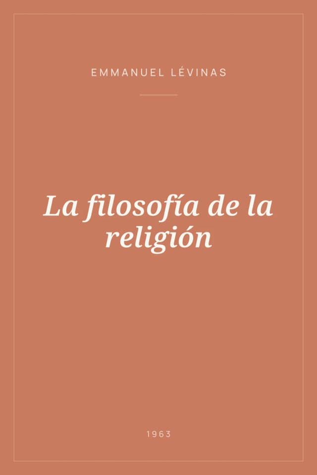 Portada de La filosofía de la religión